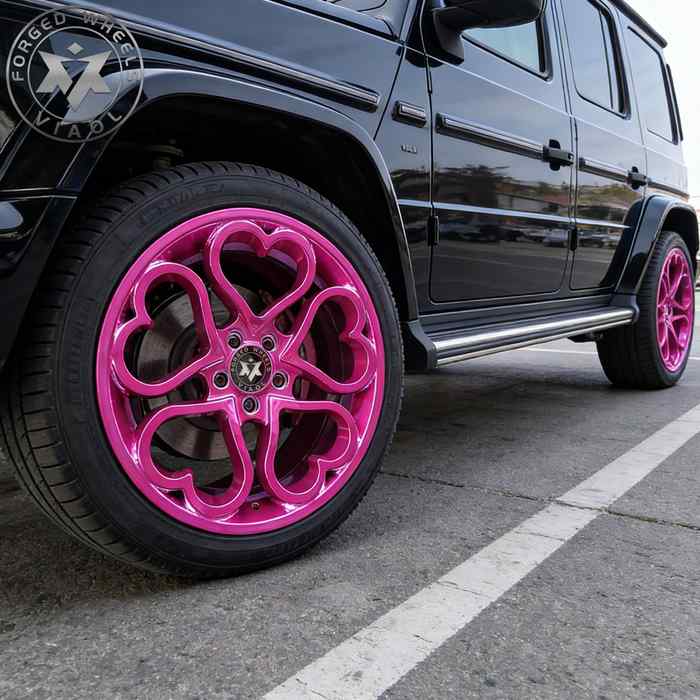 Viaol Chrome Pink Wheels 8–12"