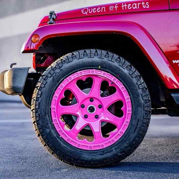 Heart-Spoke Monoblock Forged Wheels 17-22 Inch 5x127 5x114.3 Off-Road Alloy Rims for Jeep Wrangler SUV 4x4 Tuning