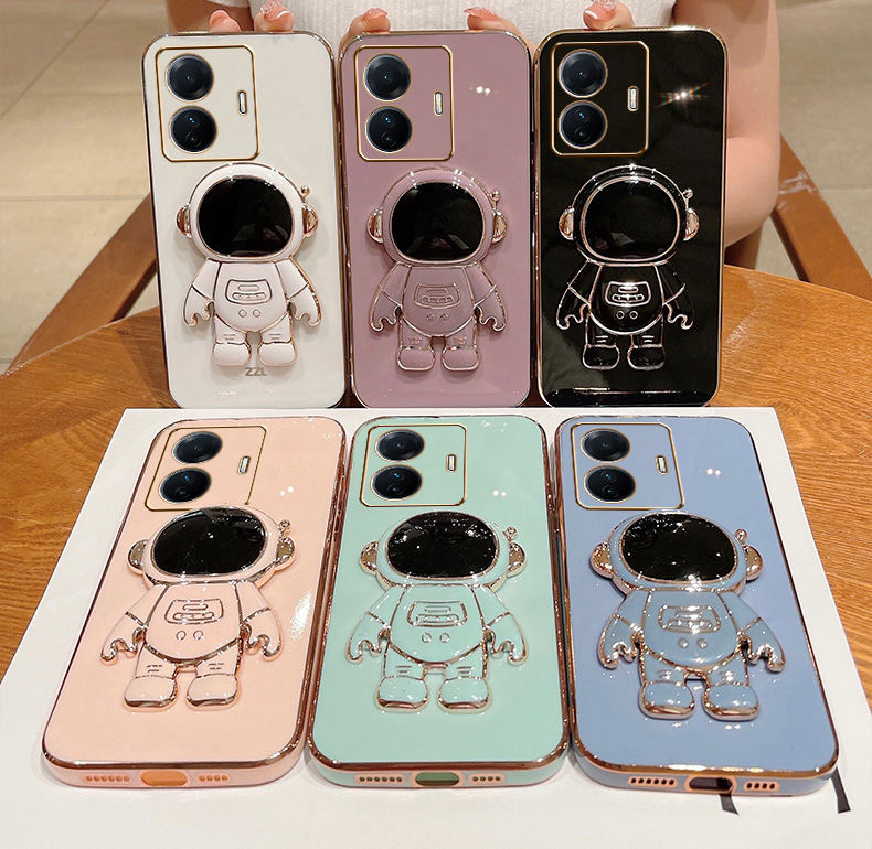 Astronaut Holder Luxury Plating Case for Redmi